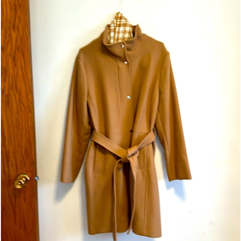 Gorgeous Michael Kors camel colored wool coat Sz 1X